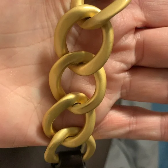 NWOT genuine leather brown pebbles Alexis Hudson Handbag gold toned hardware - Picture 10 of 16